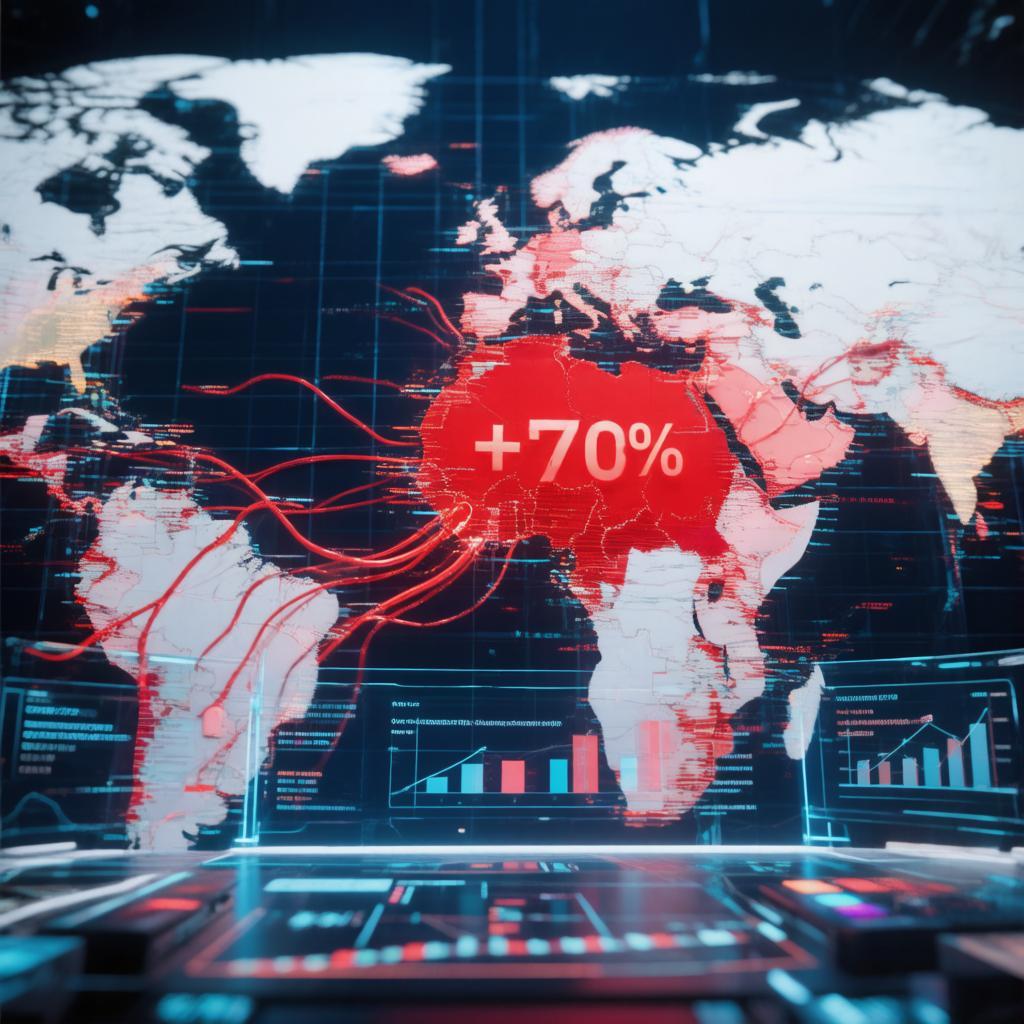 Рост атак вирусов: Россия лидирует (+70%)
